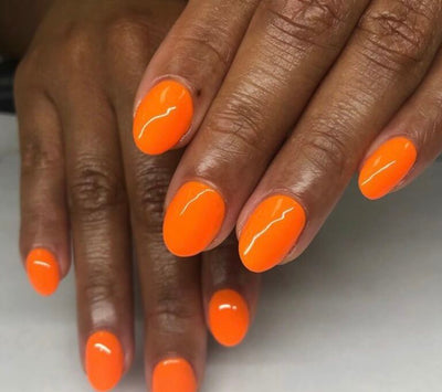 DND Orange Sherbet gel polish & Lacquer Duos #713