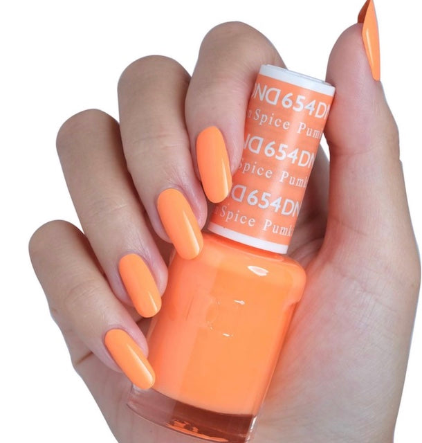 DND Pumpkin Spice gel polish & Lacquer Duos #654